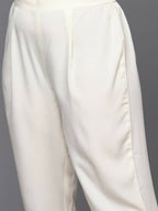 Ahalyaa Women's Traditional wear Kurta Set - Off White | Grocsy