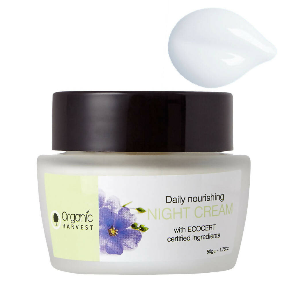 Organic Harvest Brightening Night Cream With Organic Ingredients | Grocsy