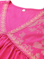 Ahalyaa Women's Traditional Wear Co-ods - Pink | Grocsy