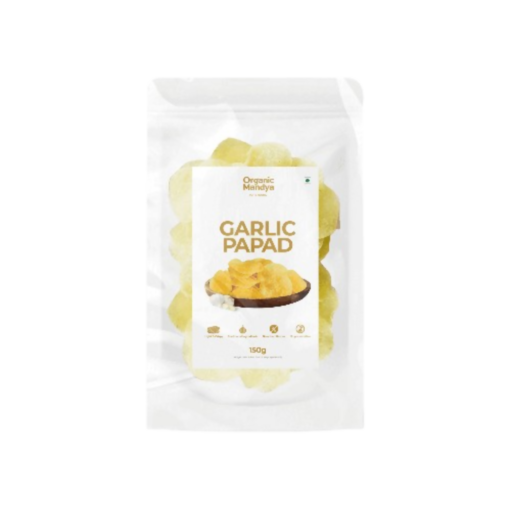 Organic Mandya Garlic Papad | Grocsy