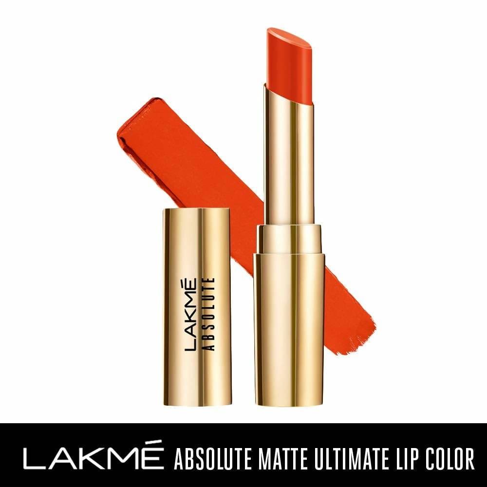 Lakme Absolute Matte Ultimate Lip Color with Argan Oil - Orange Country | Grocsy