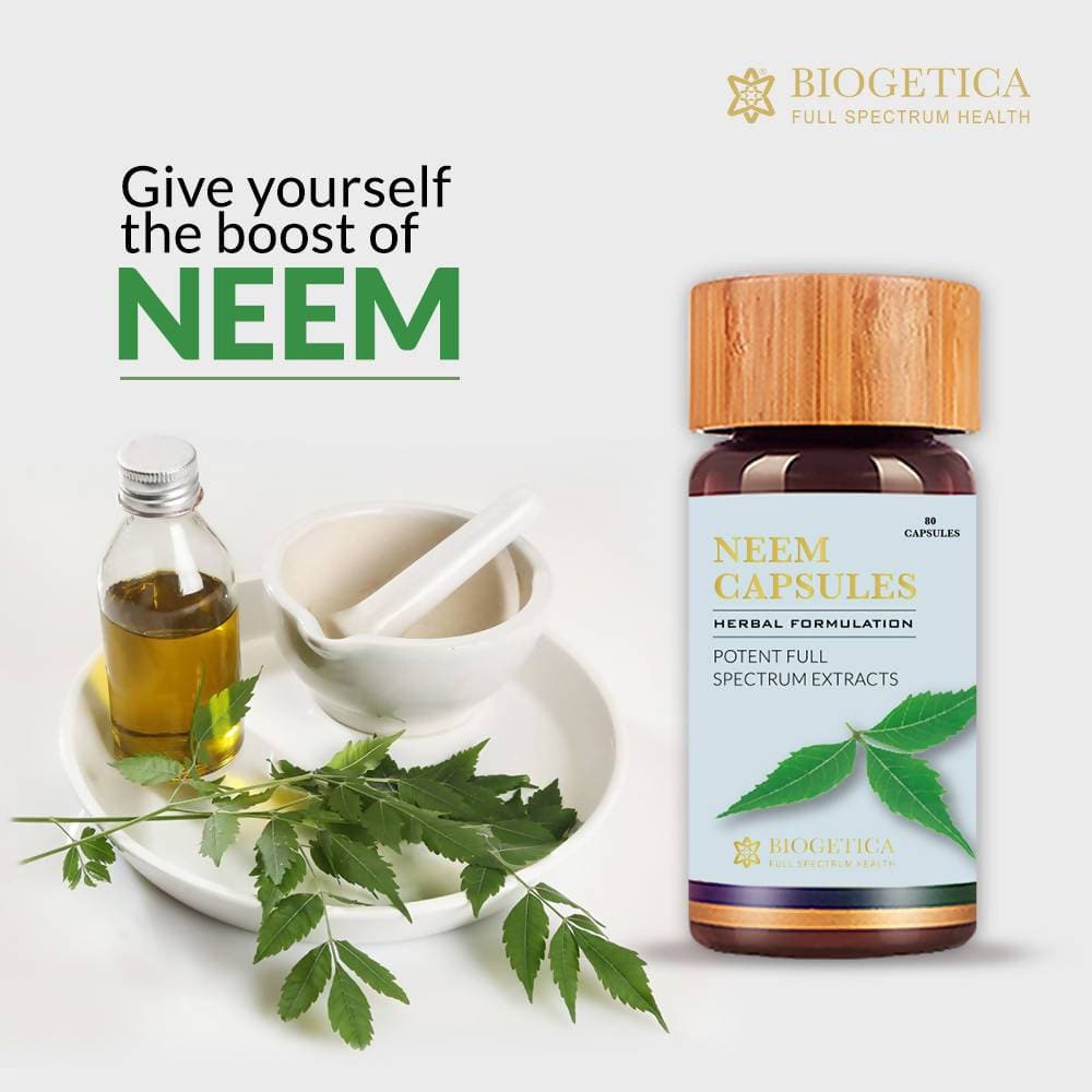 Biogetica Neem 80 Capsules | Grocsy