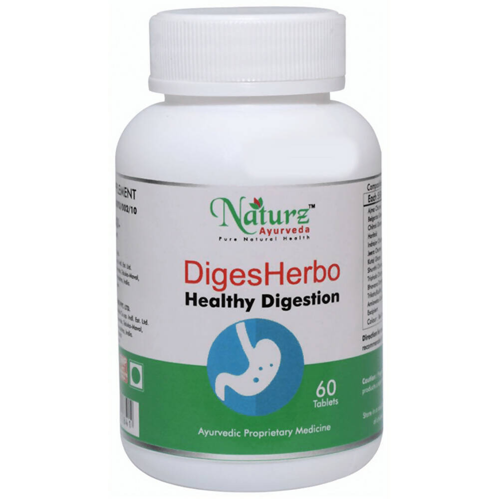 Naturz Ayurveda Diges Herbo Tablets | Grocsy