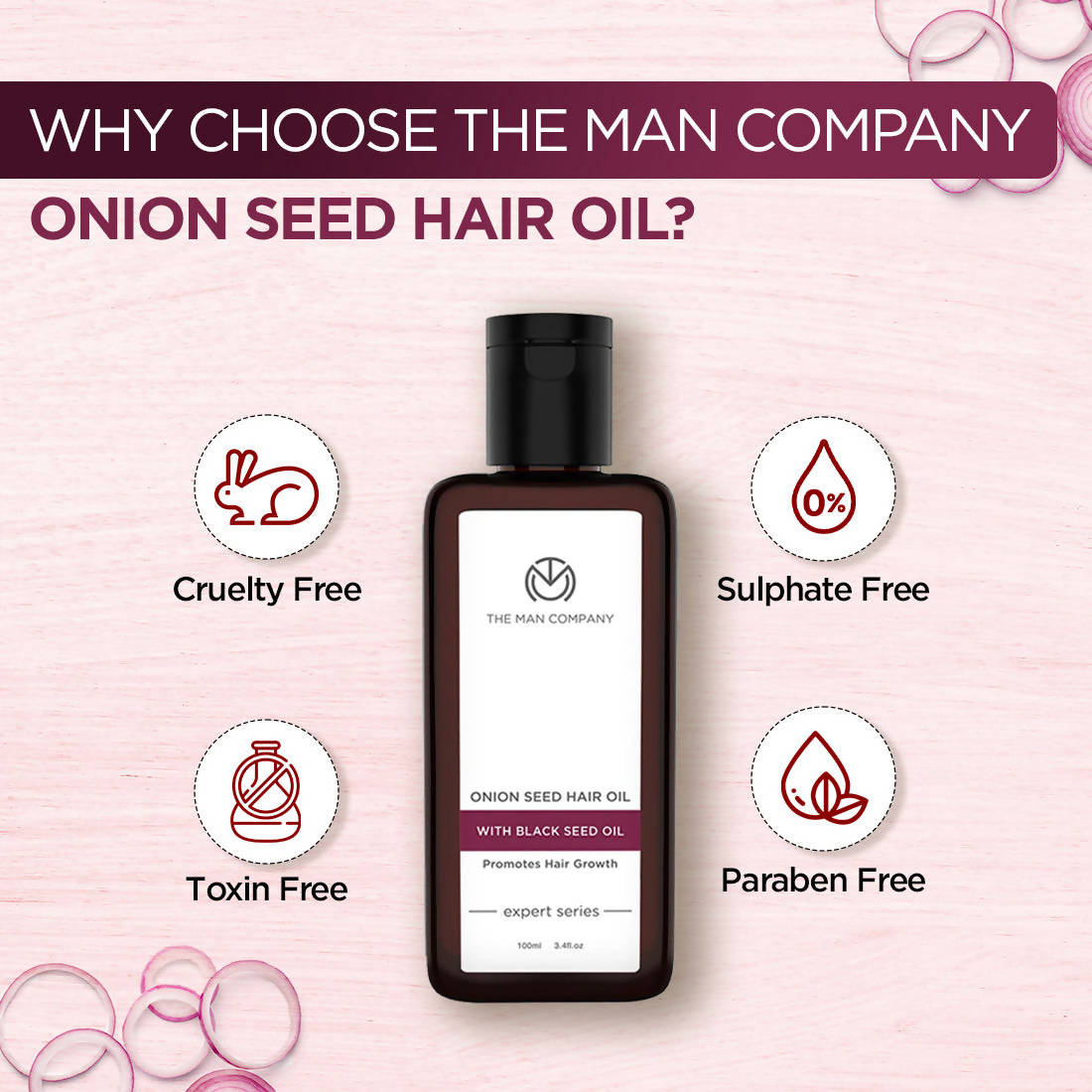 The Man Company Onion Seed Hair Oil | Grocsy