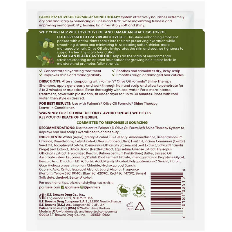Palmer's Olive Oil Formula Deep Conditioner Pack | Grocsy