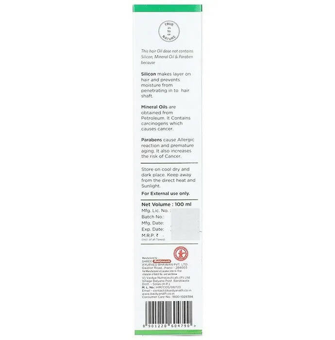 Baidyanath Jhansi Bhringraj Herbal Hair Oil | Grocsy