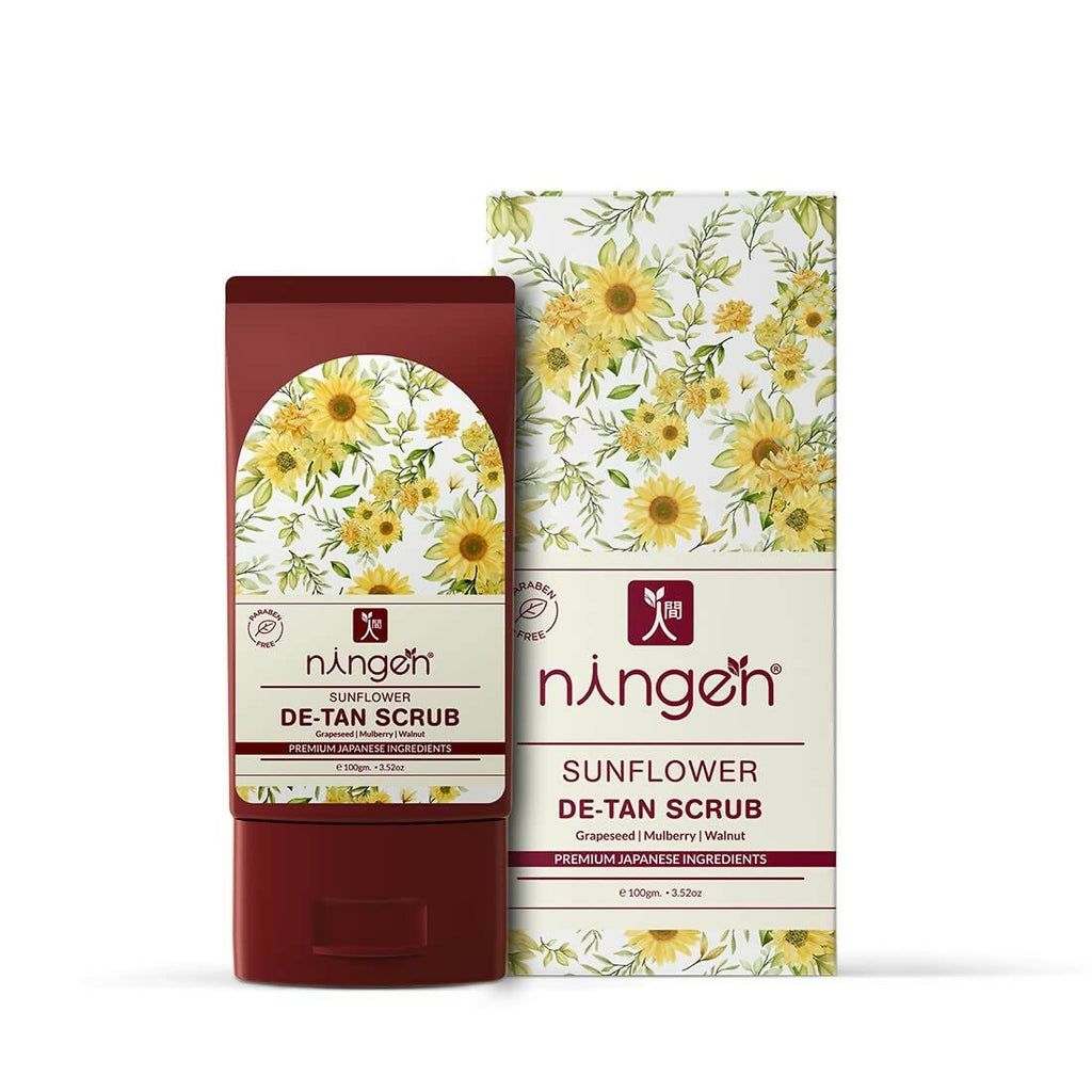 Ningen Sunflower De-Tan Face Scrub | Grocsy
