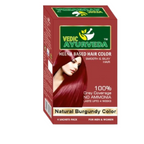 VedicAyurveda Natural Pure Henna Based Hair Color - Natural Burgundy | Grocsy