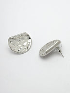 NVR Women Silver-Plated Contemporary Studs Earrings | Grocsy