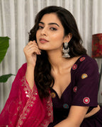 Lehenga Mart Wine Designer Navratri Lehenga Choli for Women | Grocsy