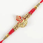 Ganesha Sacred Rakhi & Kaju Rolls Box | Grocsy