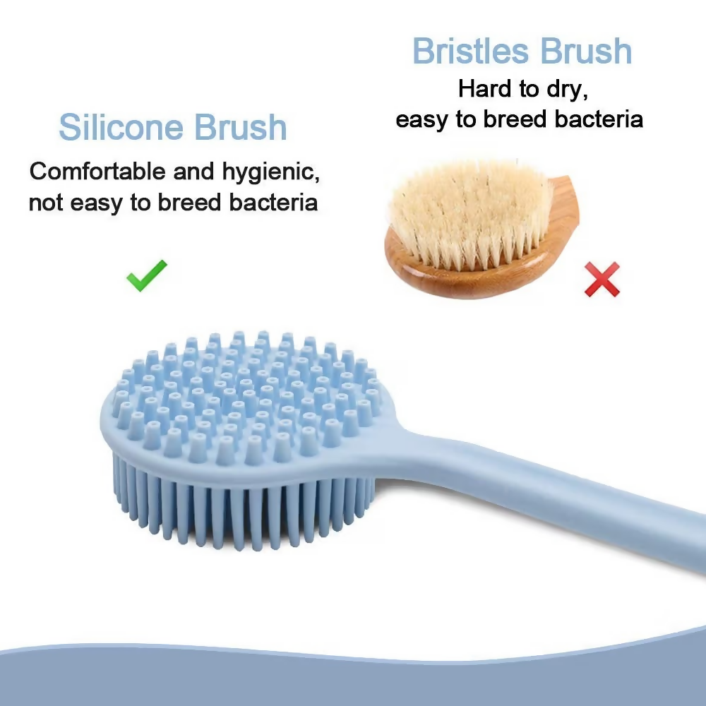 Bronson Professional Back Cleansing Scrubber Silicone Bath Brush | Grocsy