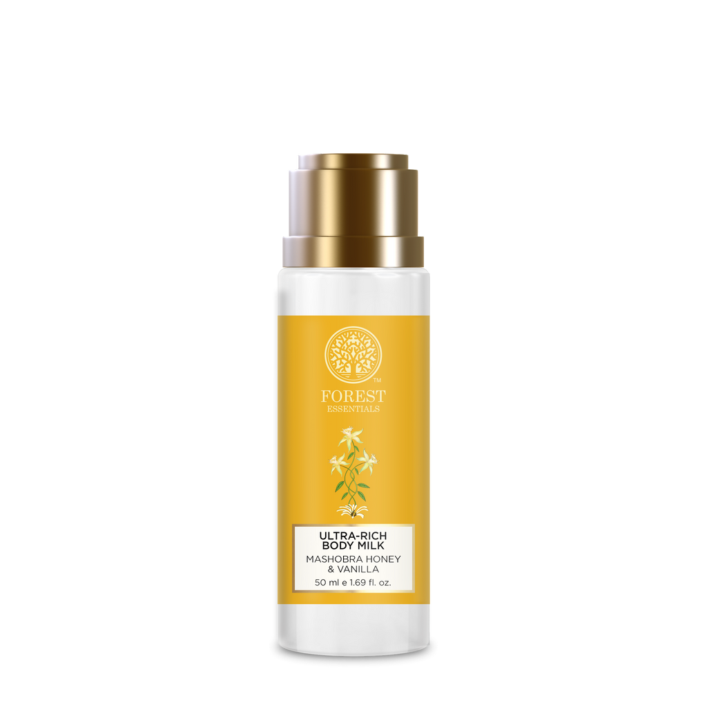 Forest Essentials Ultra Rich Body Milk Mashobra Honey & Vanilla Body Lotion | Grocsy