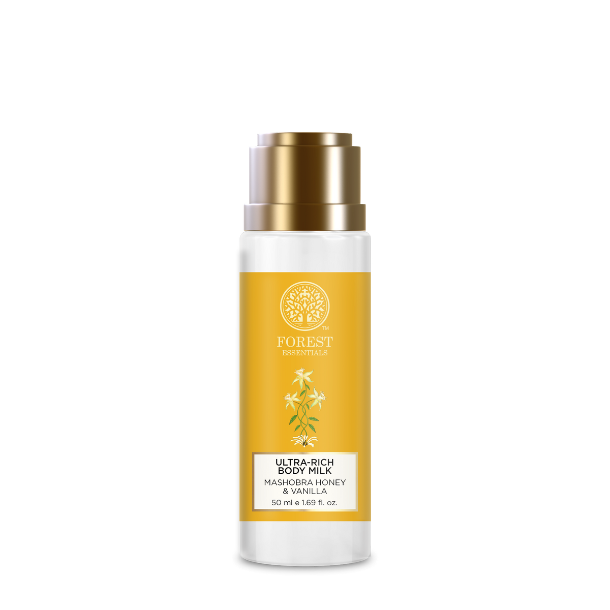 Forest Essentials Ultra Rich Body Milk Mashobra Honey & Vanilla Body Lotion | Grocsy