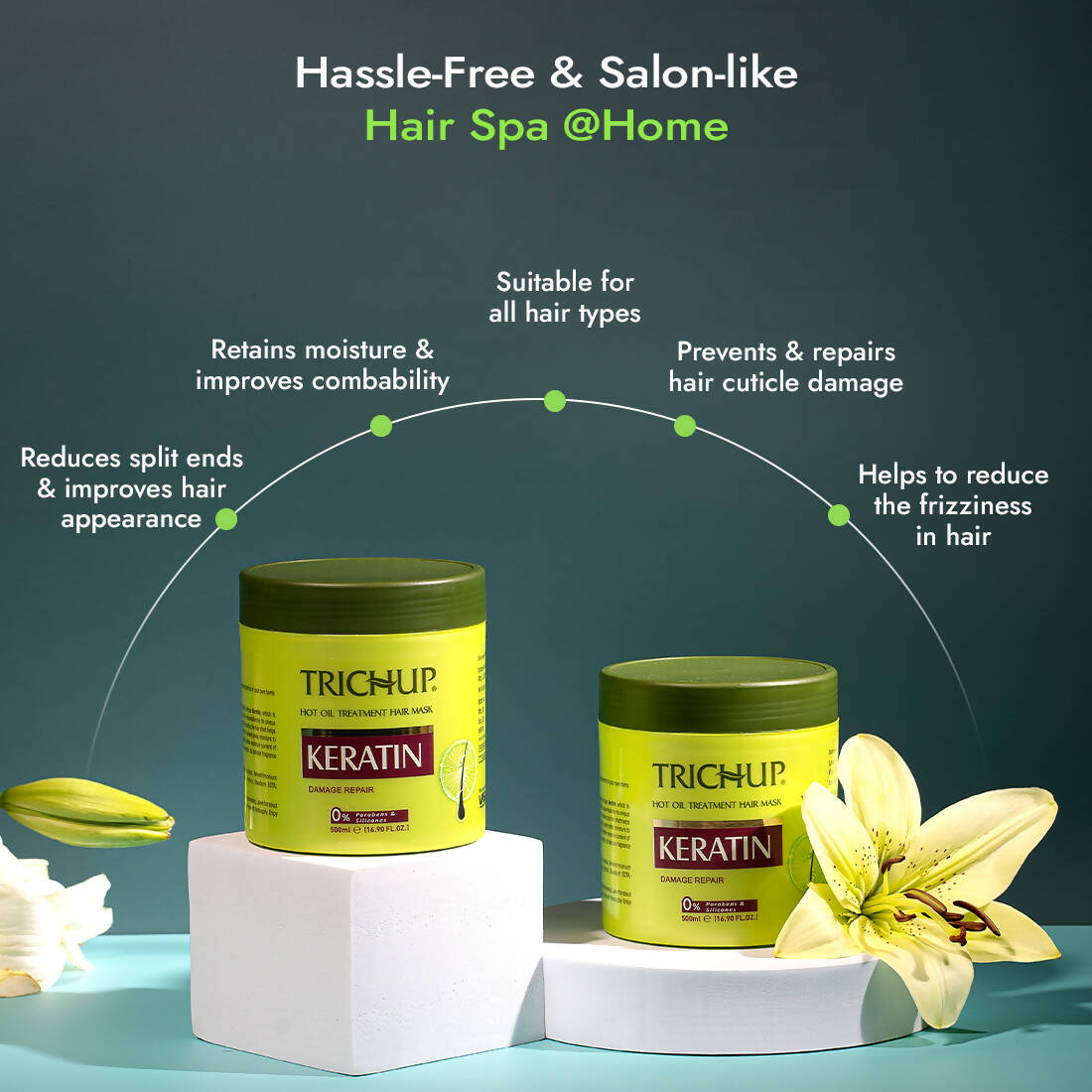 Vasu Healthcare Trichup Keratin Hot Oil Treatment Hair Mask | Grocsy