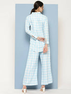 Ahalyaa Womens Co-ords - Blue | Grocsy