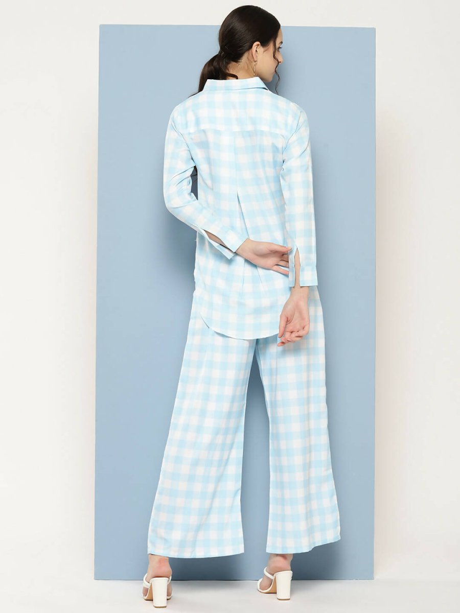 Ahalyaa Womens Co-ords - Blue | Grocsy