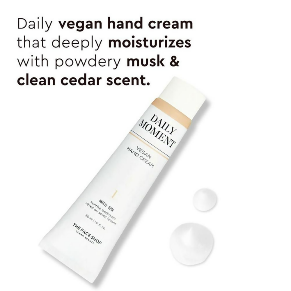 The Face Shop Non-Greasy Vegan Hand Cream - Sunrise Bedroom With Hyaluronic Acid | Grocsy