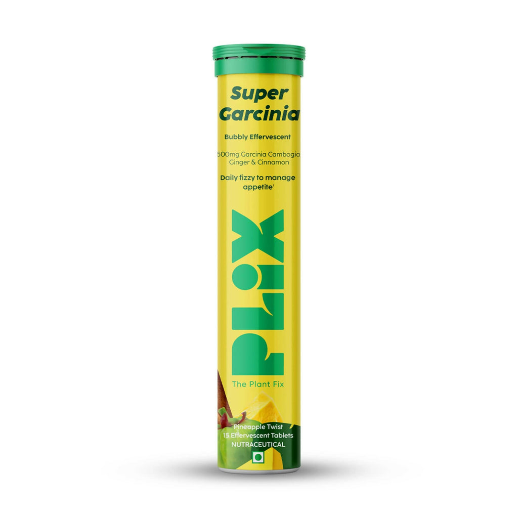 PLIX The Plant Fix Garcinia Bubbly Effervescent Tablets with Ginger, Cinnamon | Grocsy