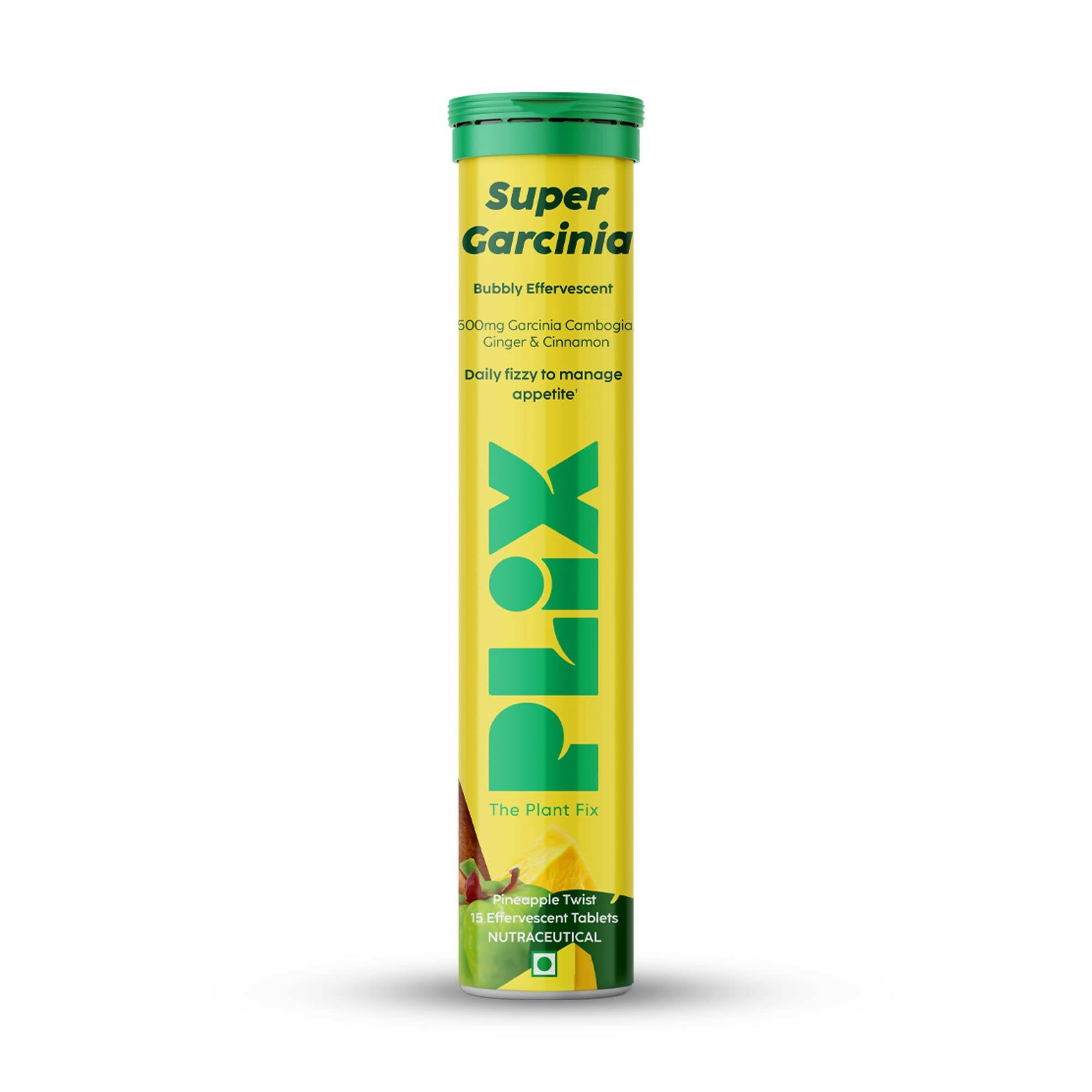 PLIX The Plant Fix Garcinia Bubbly Effervescent Tablets with Ginger, Cinnamon | Grocsy