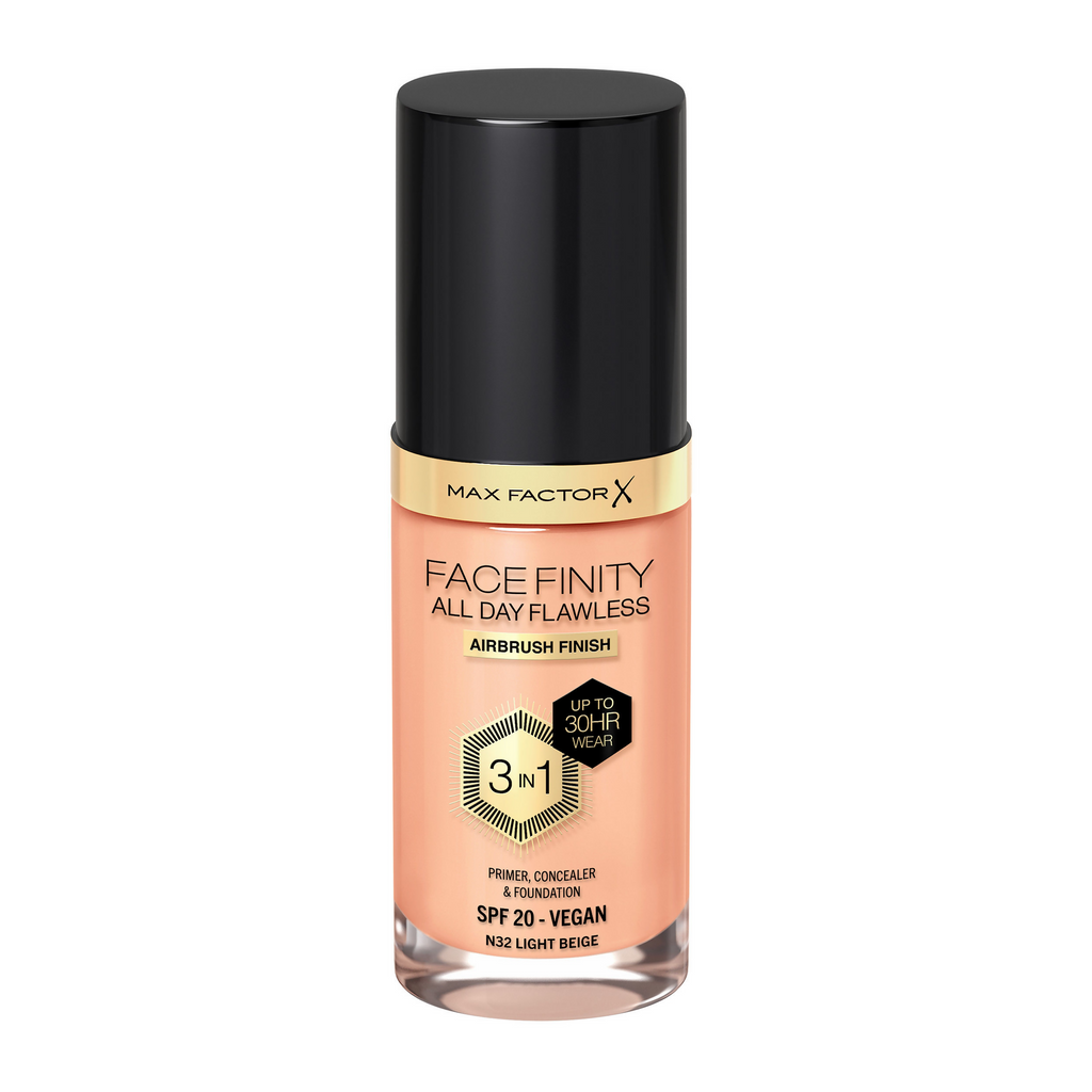 Max Factor Face Finity All Day Flawless 3 In 1 Foundation - Light Beige | Grocsy