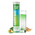 Zingavita Happy Hair Biotin Effervescent Tablets (Green Apple Flavor) Sugar Free | Grocsy