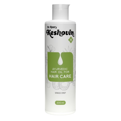 Dr. Rao's Keshovin -H Ayurvedic Hair Growth Oil | Grocsy