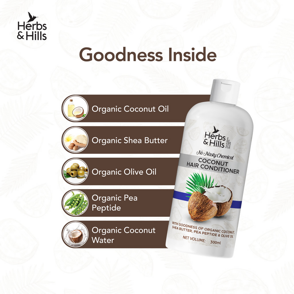 Herbs & Hills Coconut Hair Conditioner | Grocsy