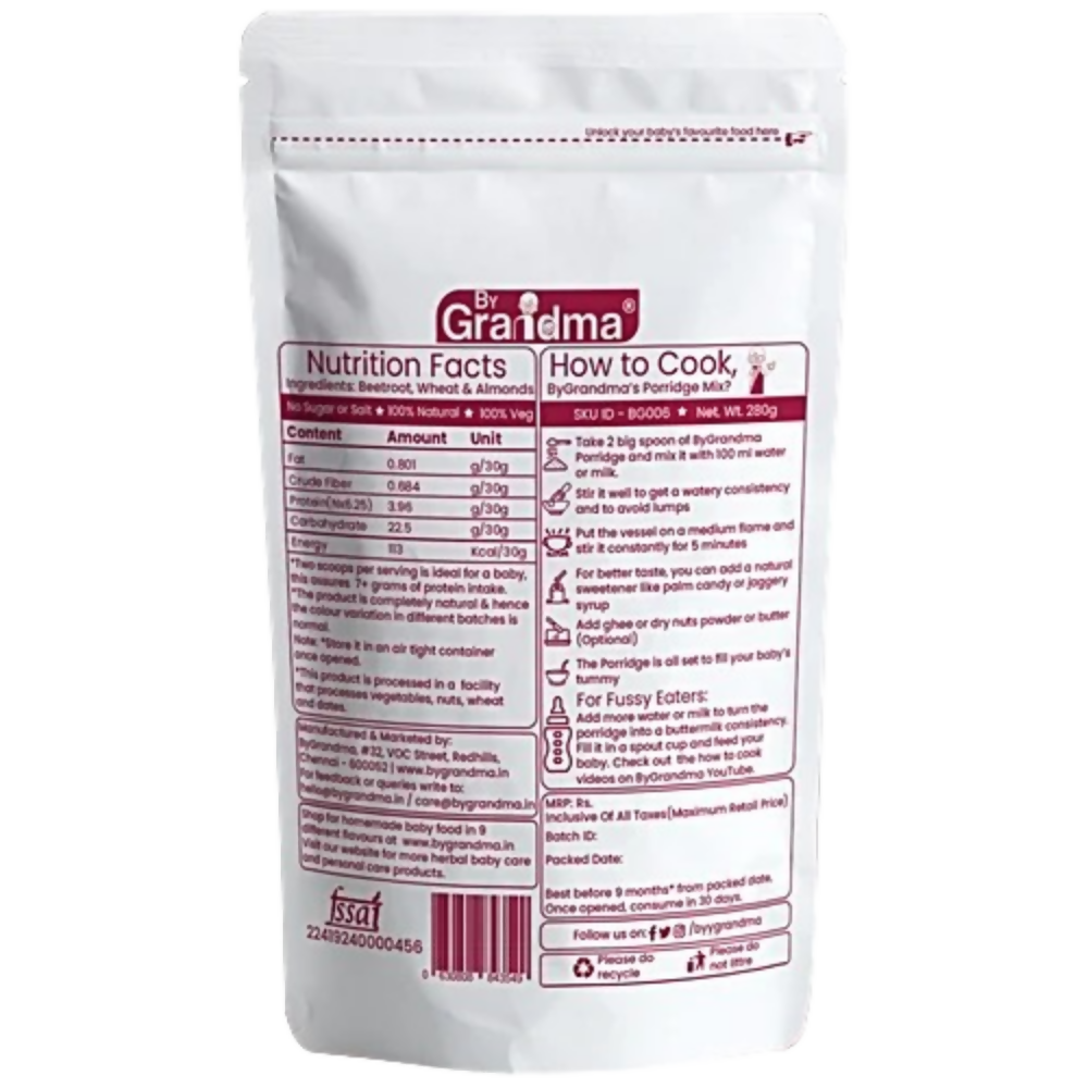 By Grandma Beetroot Cereal Mix Sprouted Cereal Mix | Grocsy