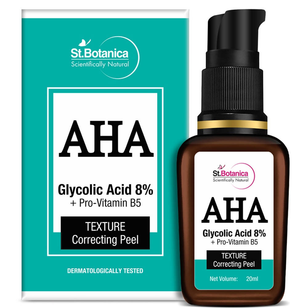 St.Botanica AHA Glycolic Acid 8% + Pro-Vitamin B5 Texture Correcting Peel | Grocsy