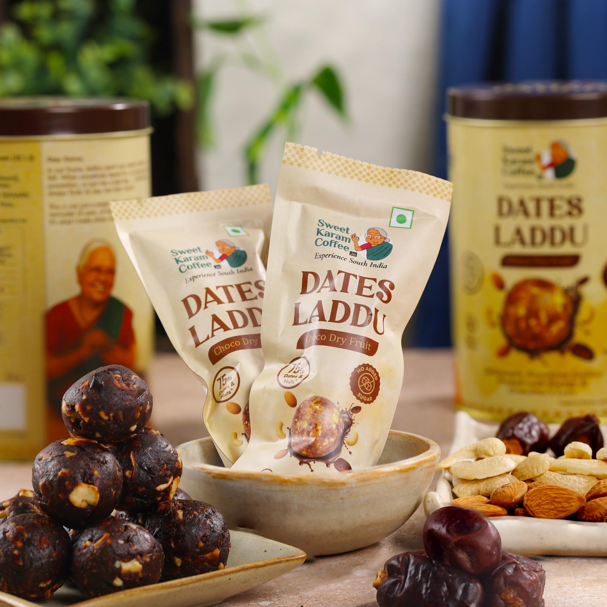 Sweet Karam Coffee Dates Laddu Pouch | Grocsy