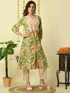 Myshka Women's Multi Pure Cotton Kurta & Palazzos With Dupatta Party Sets | Grocsy