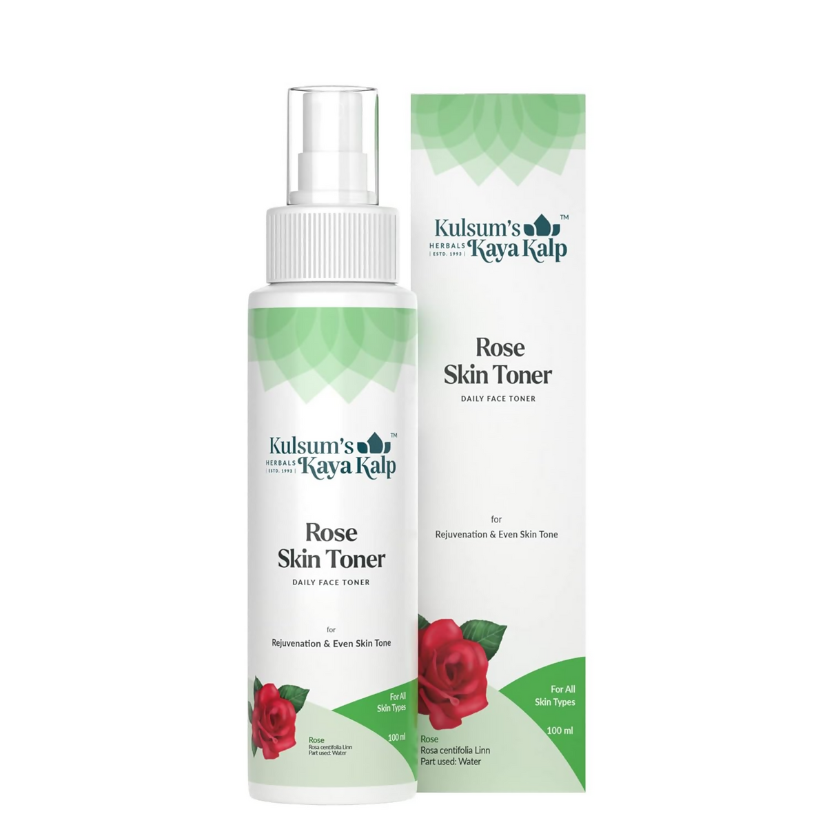Kulsum's Kaya Kalp Rose Skin Toner For Rejuvenation & Even Skin Tone | Grocsy