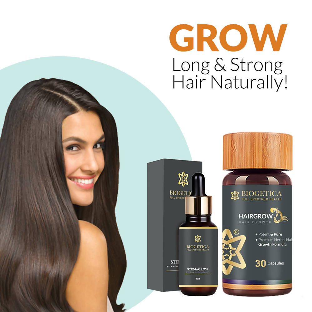 Biogetica Hairgrow Essential Natural Kit | Grocsy