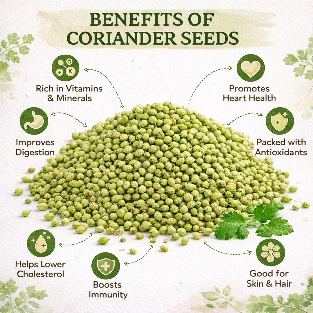 Village-Organica Coriander Seeds | Grocsy