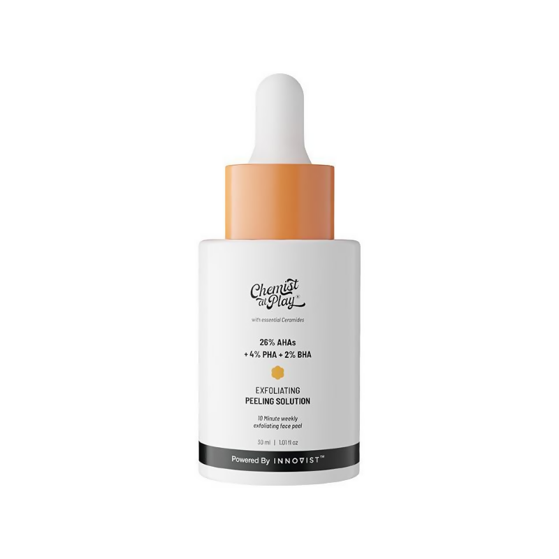 Chemist At Play Exfoliating Peeling Solution with 26% AHA 2% BHA 4% PHA, Removes Tan & Pigmentation | Grocsy