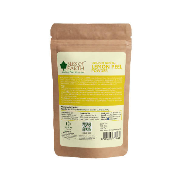 Bliss of Earth 100% Pure Natural Lemon Peel Powder | Grocsy