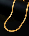 VOJ Men's Gold-Polished Thick Snake Chain | Grocsy