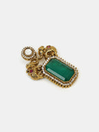 Ruby Raang Regal Green Brooch | Grocsy