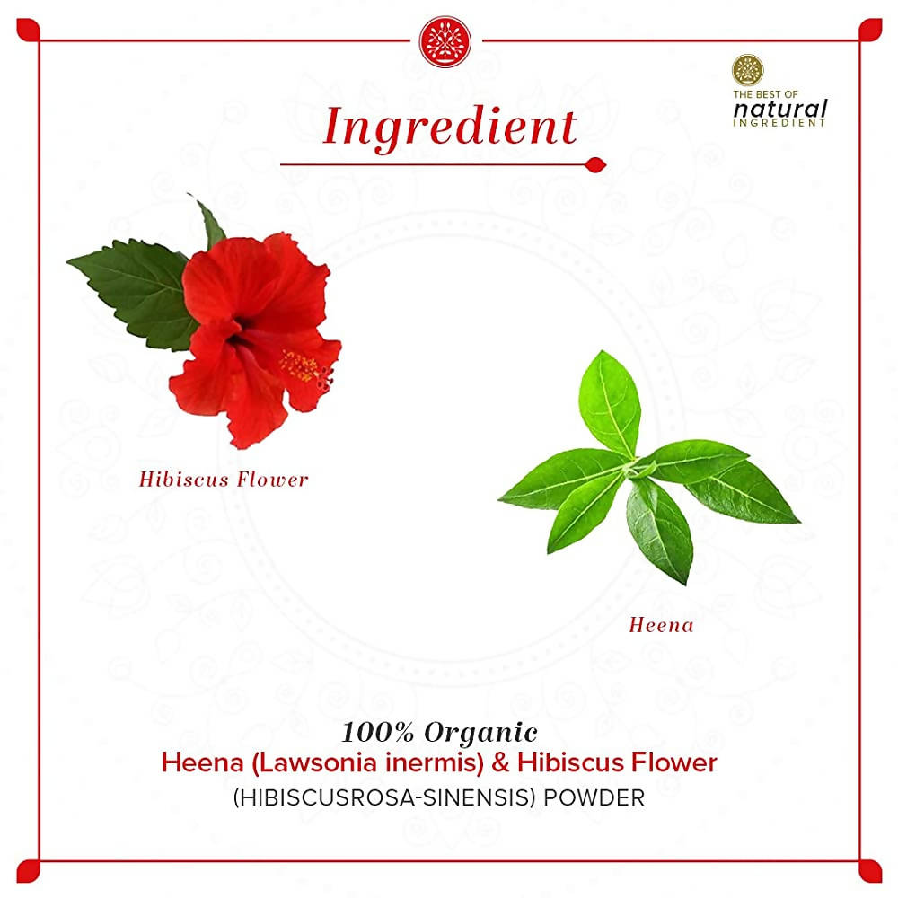 Khadi Natural Organic Henna & Hibiscus Flower Powder | Grocsy
