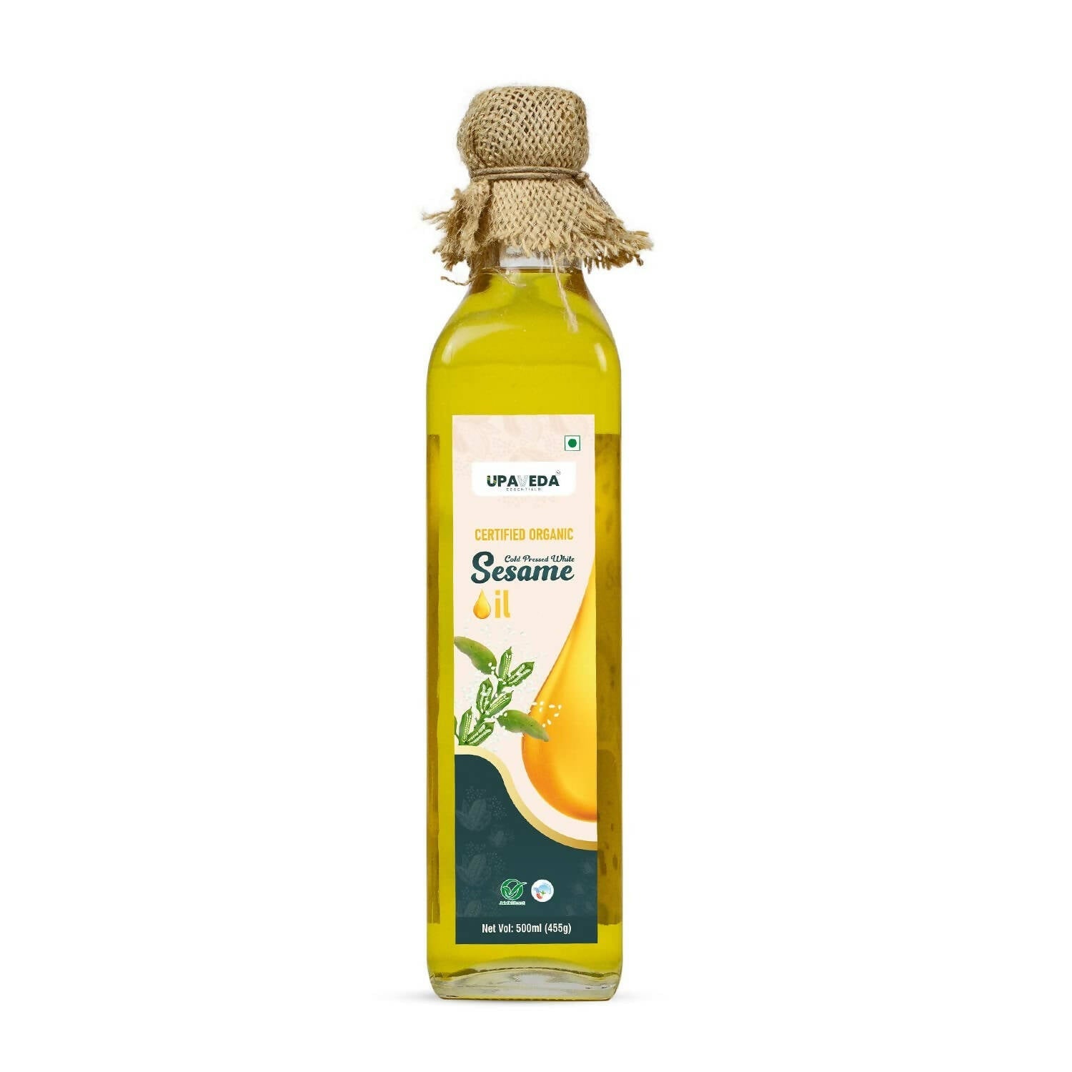 Upaveda Organic White Sesame Oil | Grocsy