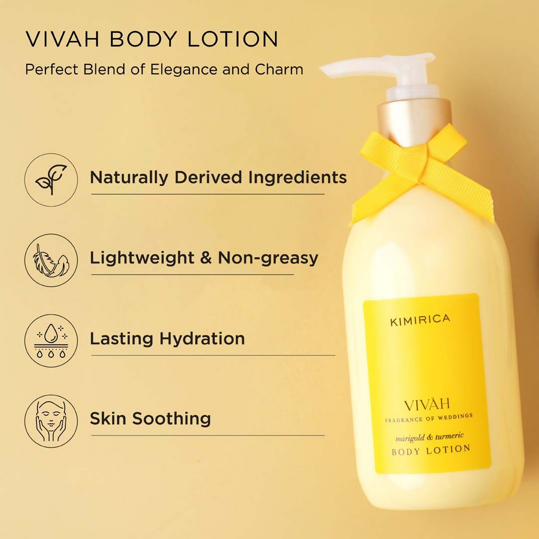 Kimirica Vivah Body Lotion Infused With Marigold And Turmeric | Grocsy