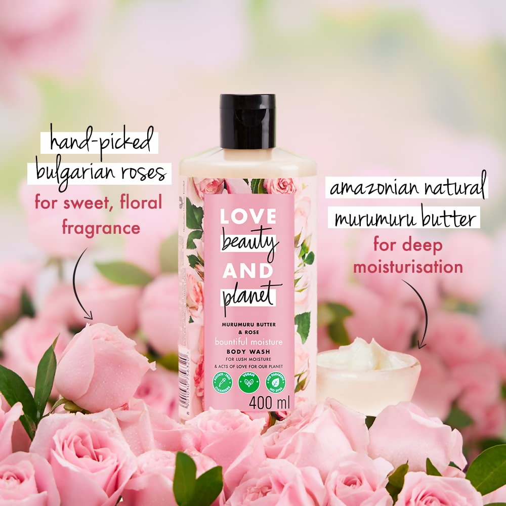 Love Beauty And Planet Murumuru Butter and Rose Body Wash | Grocsy