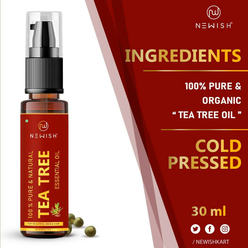 Newish Pure & Natural Tea Tree Essential Oil | Grocsy