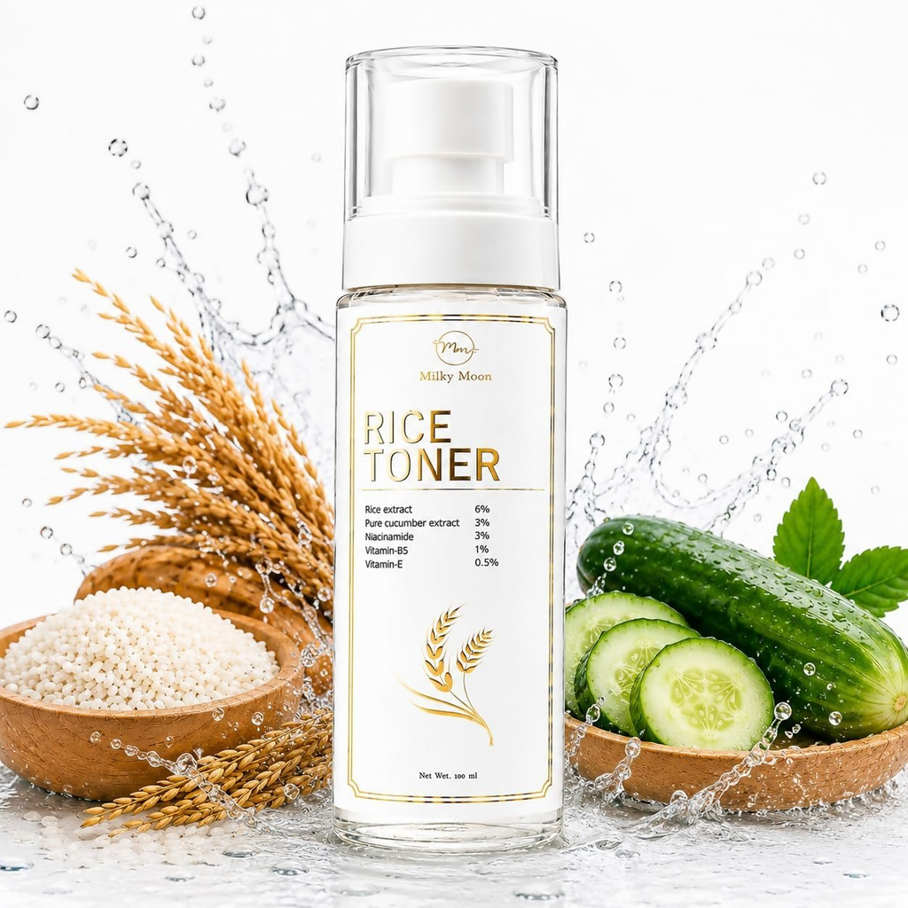 Milky Moon Rice Water Toner With Niacinamide & Cucumber | Grocsy