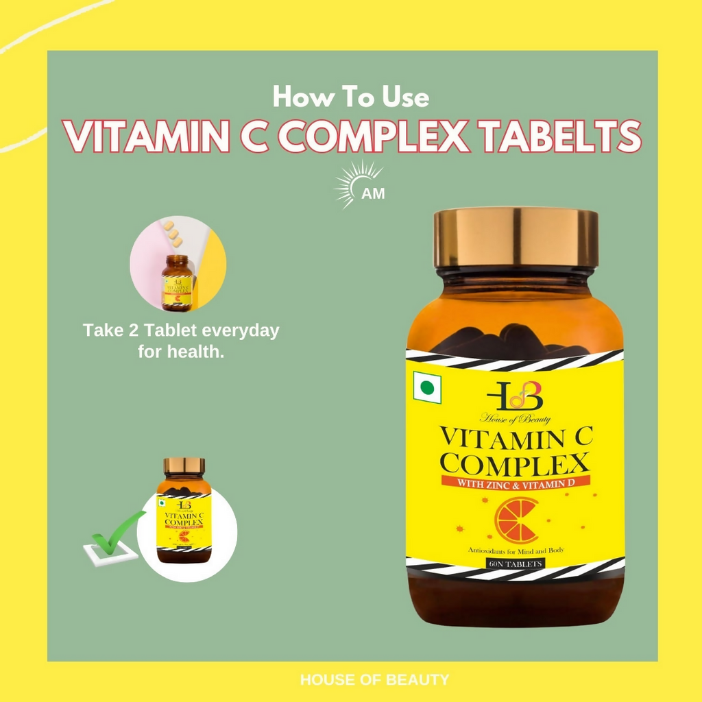 House of Beauty Vitamin C Complex Tablets | Grocsy
