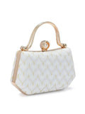 Joban Fashion Bridal Hand Clutch For Women & Young Girls - White | Grocsy