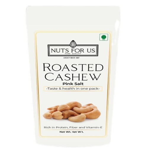 Nuts For Us Roasted Cashews in Pink Salt (Slightly Salted) | Grocsy
