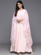 Ahalyaa Women's Traditional wear Dress - Pink | Grocsy