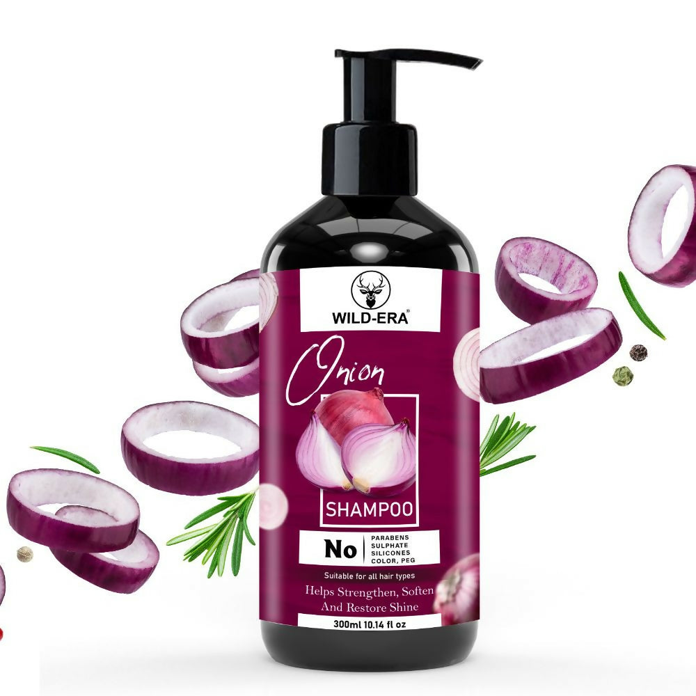 Wildera Onion Oil Shampoo with Red Onion Seed Oil Extract, Black Seed Oil & Pro-Vitamin B5 | Grocsy